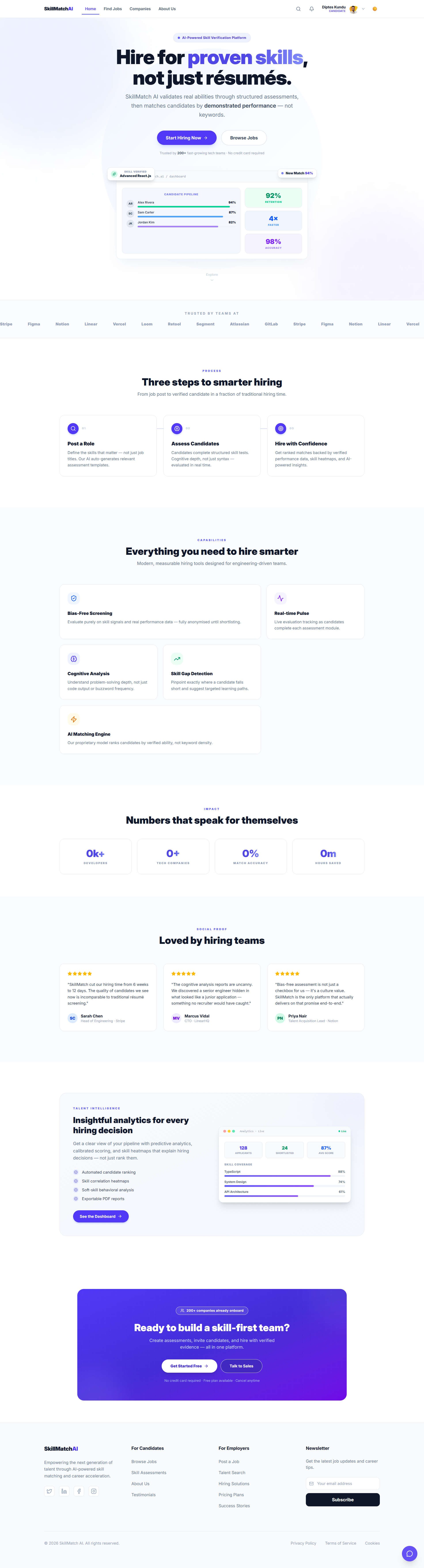 SkillMatchAI - AI Hiring Platform
